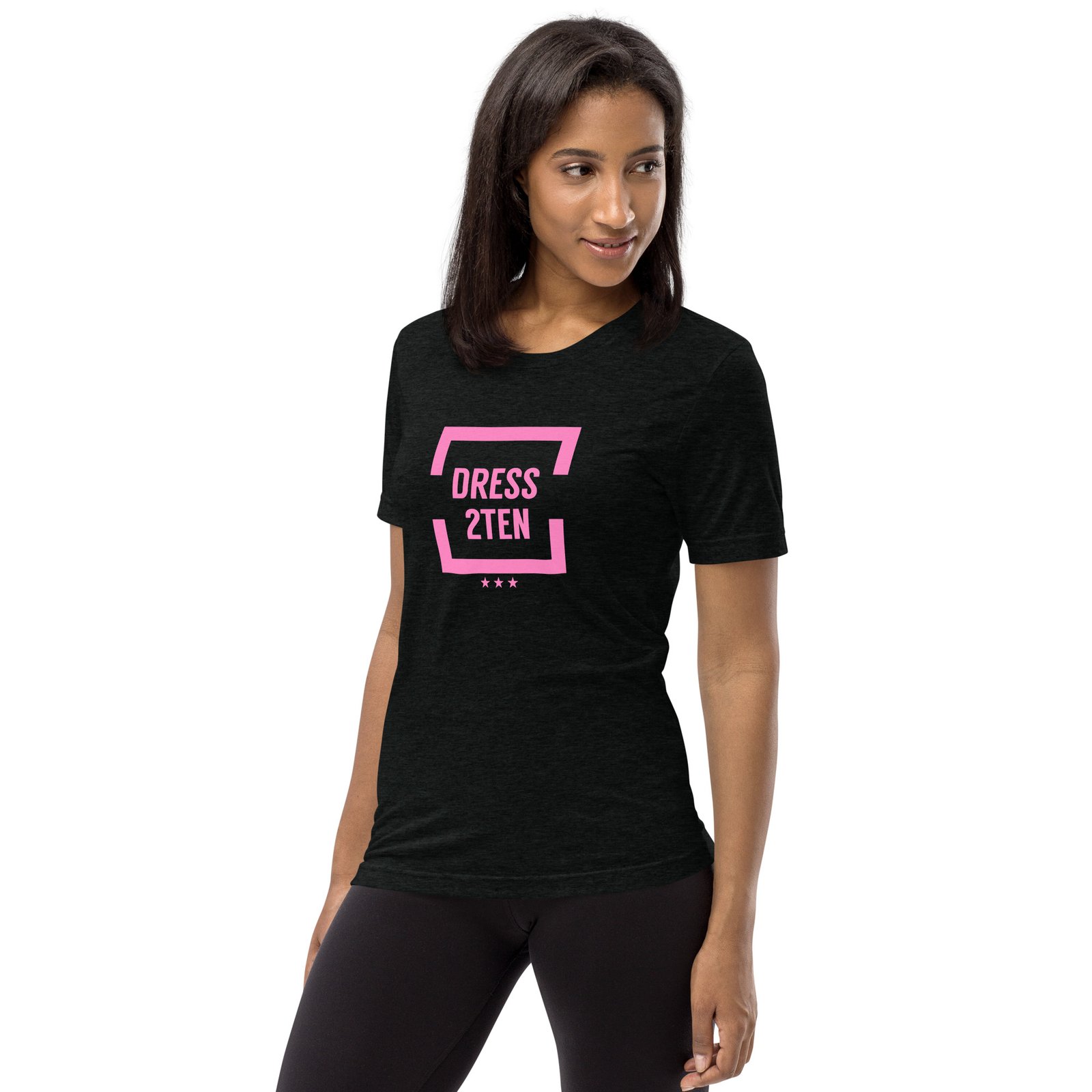 Lady Pink Logo T-Shirt with Pink Stars – Dress2ten