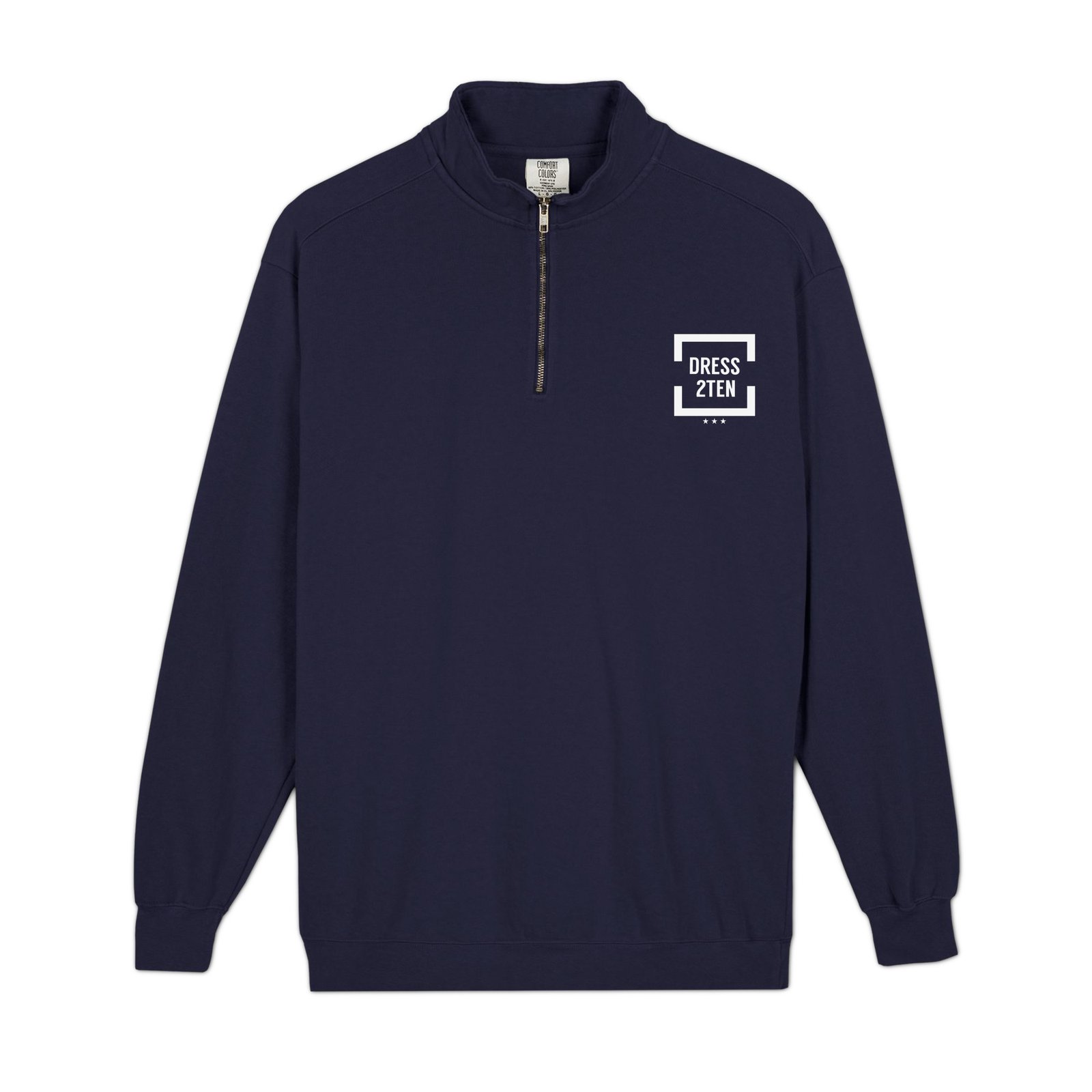 Unisex garment-dyed quarter-zip sweatshirt